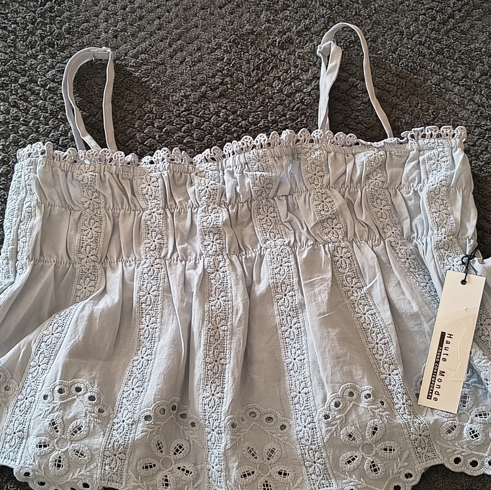 Haute Monde : Baby Doll Cropped Cami ( Medium)$10.